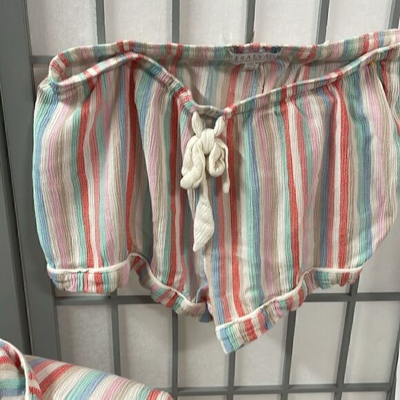 PJ Salvage Womens Loungewear Pajama Short Sleeve Set, Small - Picture 3 of 6